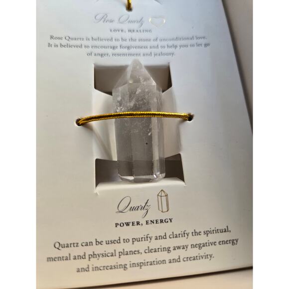 Luna Norte Crystal Set In Gift Box, Fluorite, Pink Quartz & Quartz, Gift Set - Picture 4 of 8